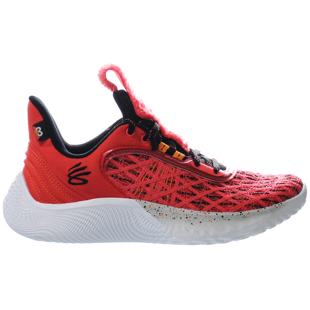 Under Armour Curry Flow 9 Sesame Street Kids Red Trainers