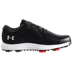 Under Armour Charged Draw RST Mens Wide Fit Black Golf Shoes