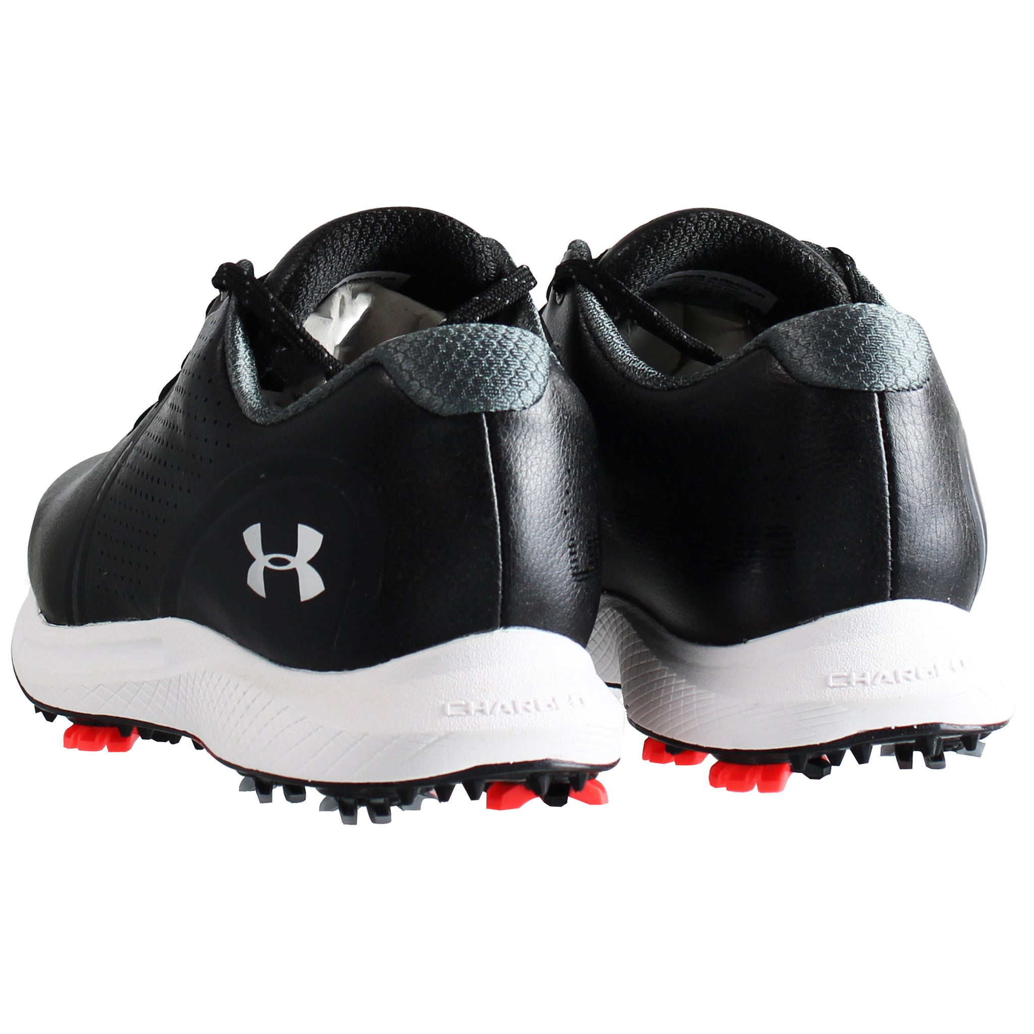 Under Armour Charged Draw RST Mens Wide Fit Black Golf Shoes