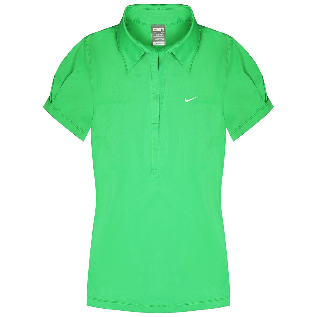 Nike Dri-Fit Womens Green Tennis Polo Shirt