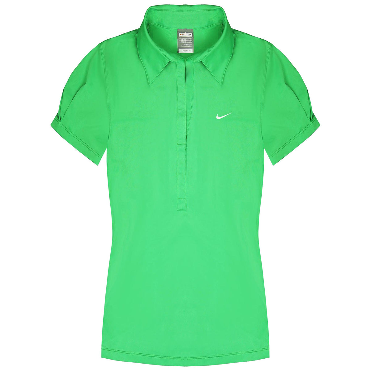 Nike Dri-Fit Womens Green Tennis Polo Shirt