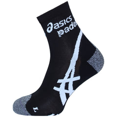 Asics Motion Dry Mens Black Padel Quarter Socks