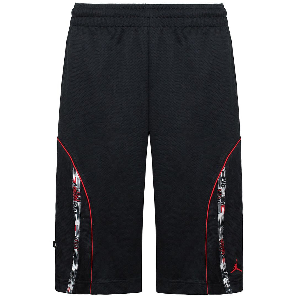 Nike Air Jordan Mens Black/Red Basketball Shorts