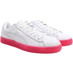 Puma Basket Classic Mono Ice Ref Womens White Trainers