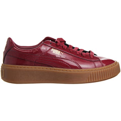 Puma Basket Platform Womens Red Trainers