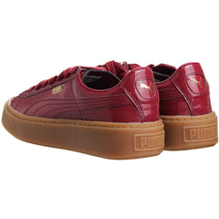 Puma Basket Platform Womens Red Trainers