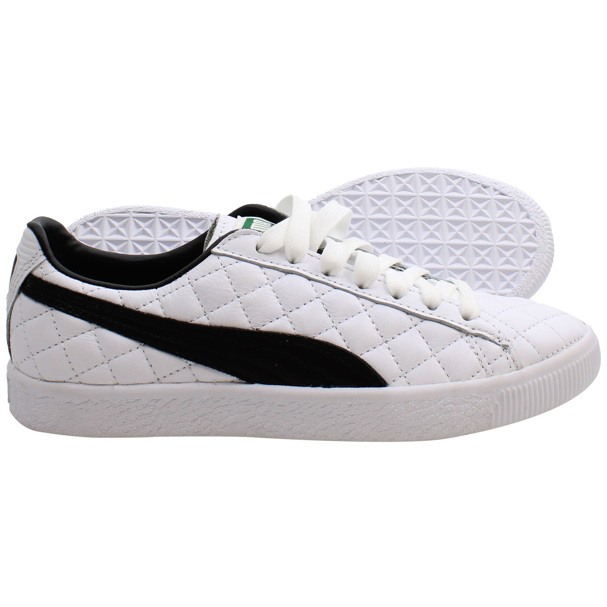 Puma Clyde Dressed Part Deux Mens White Trainers