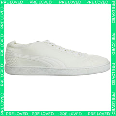 Puma Basket EvoKnit 3D Mens Off White Trainers NO BOX