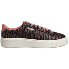 Puma Basket Platform VR Womens Pink/Black Trainers