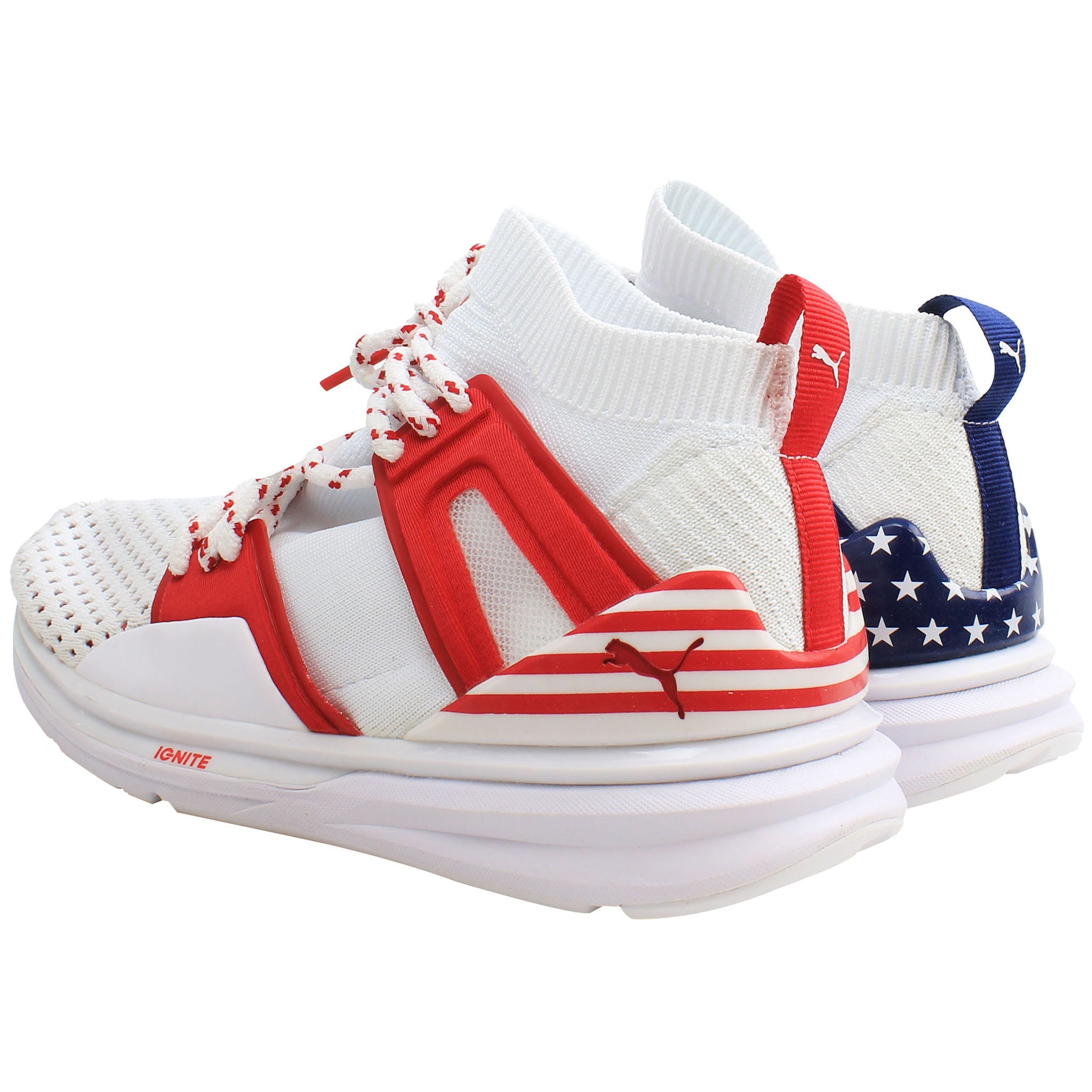 Puma Blaze Of Glory Limitless Hi 4th Of July FM Mens White Trainers