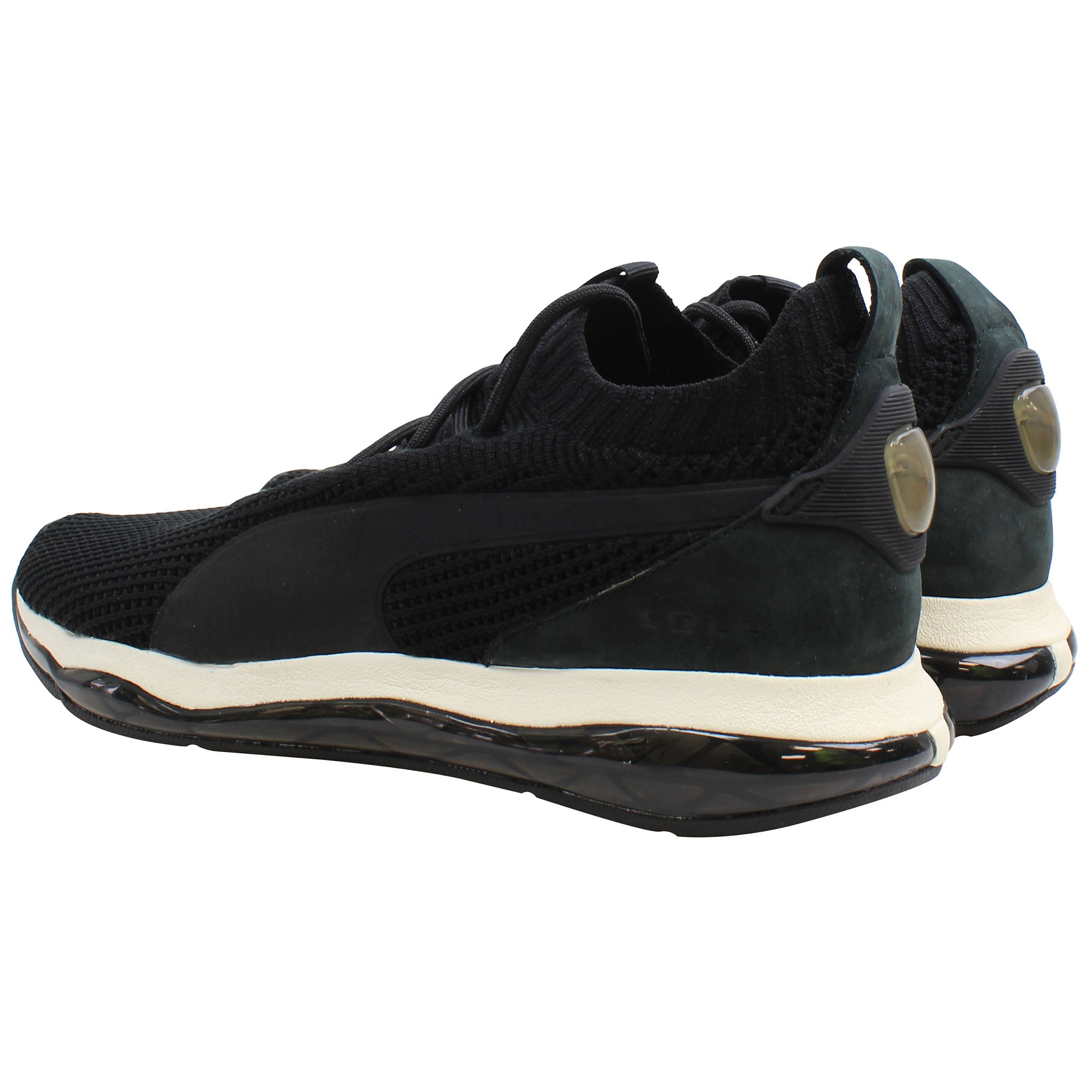 Puma Cell Motion Waffle Mens Black Running Shoes