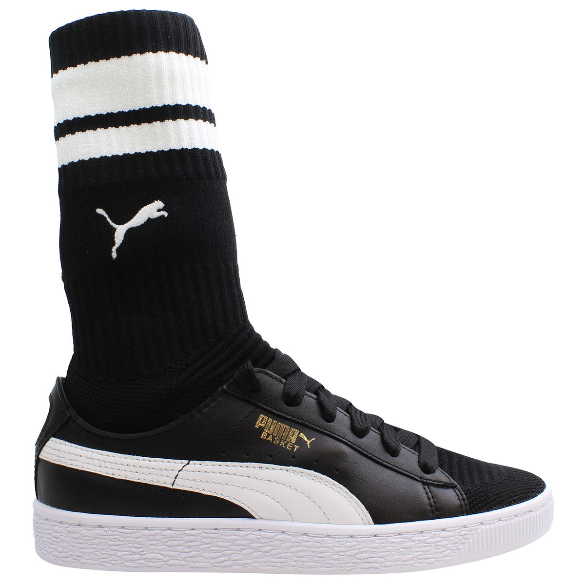 Puma Basket Sock Womens Black Trainers