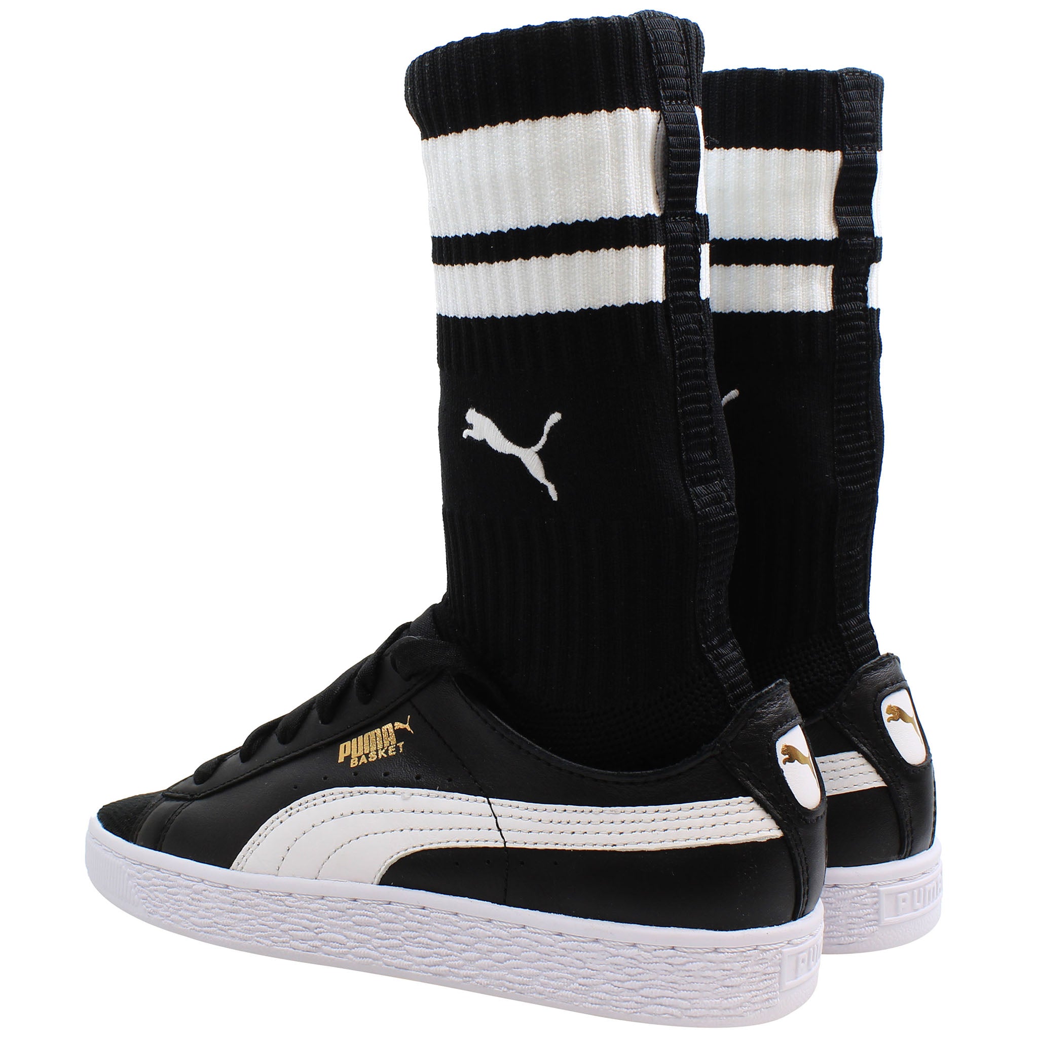 Puma Basket Sock Womens Black Trainers