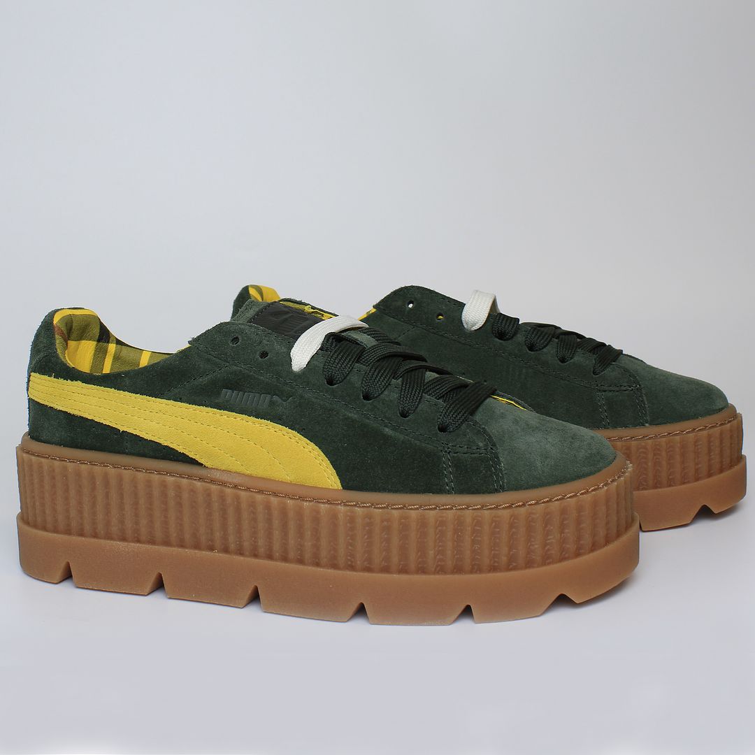 Puma x Rihanna Fenty Cleated Creeper Womens Green Trainers NO BOX