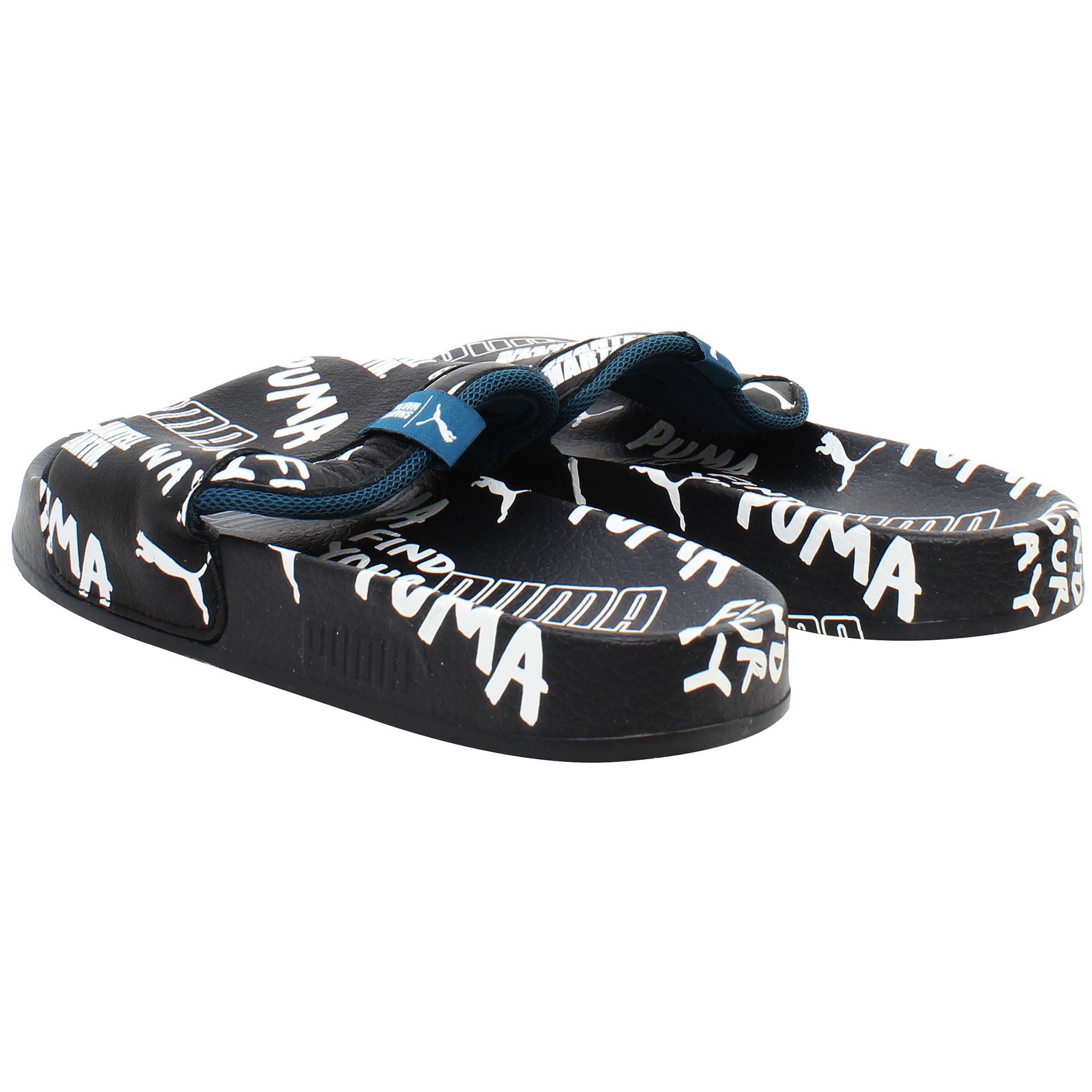 Puma Leadcat Graphic x Shantell Martin Mens Black/White Sliders