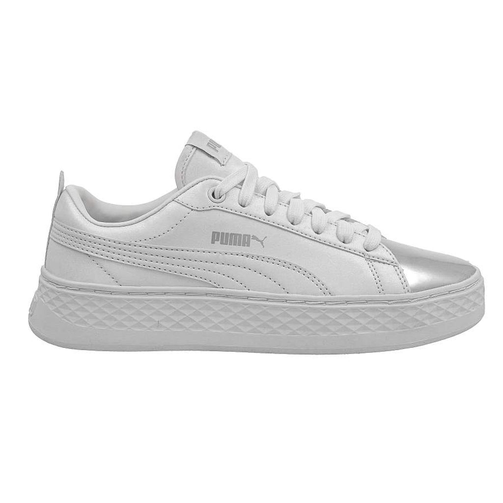 Puma Smash Platform Lx White Womens Trainers