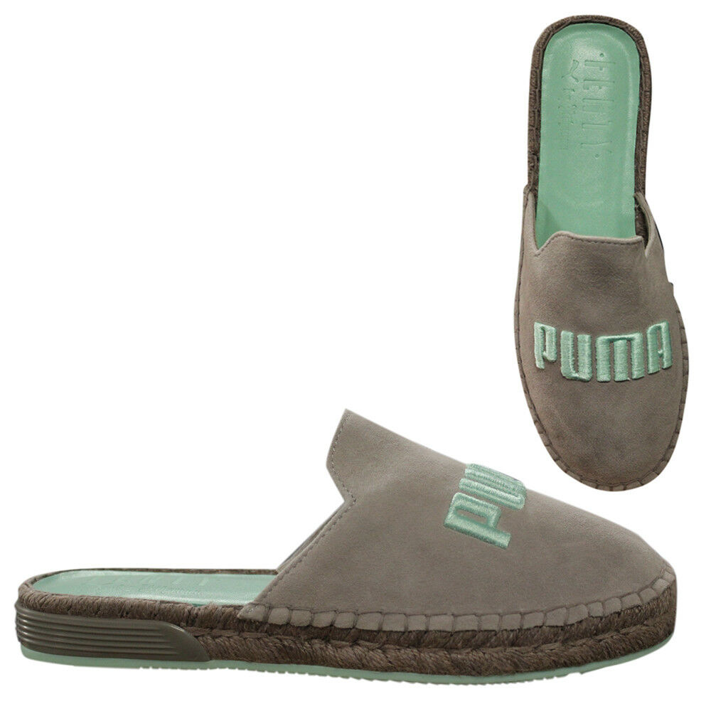 Puma x Fenty Rihanna Espadrille Slide On Womens Suede Leather 367685 02 Z9A