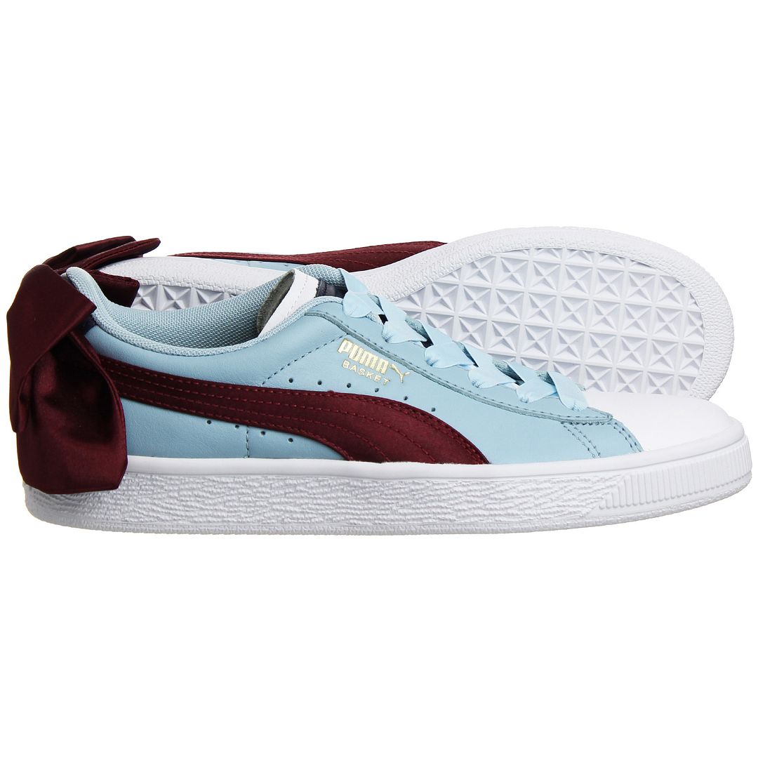 Puma Basket Bow New School Womens Blue Trainers