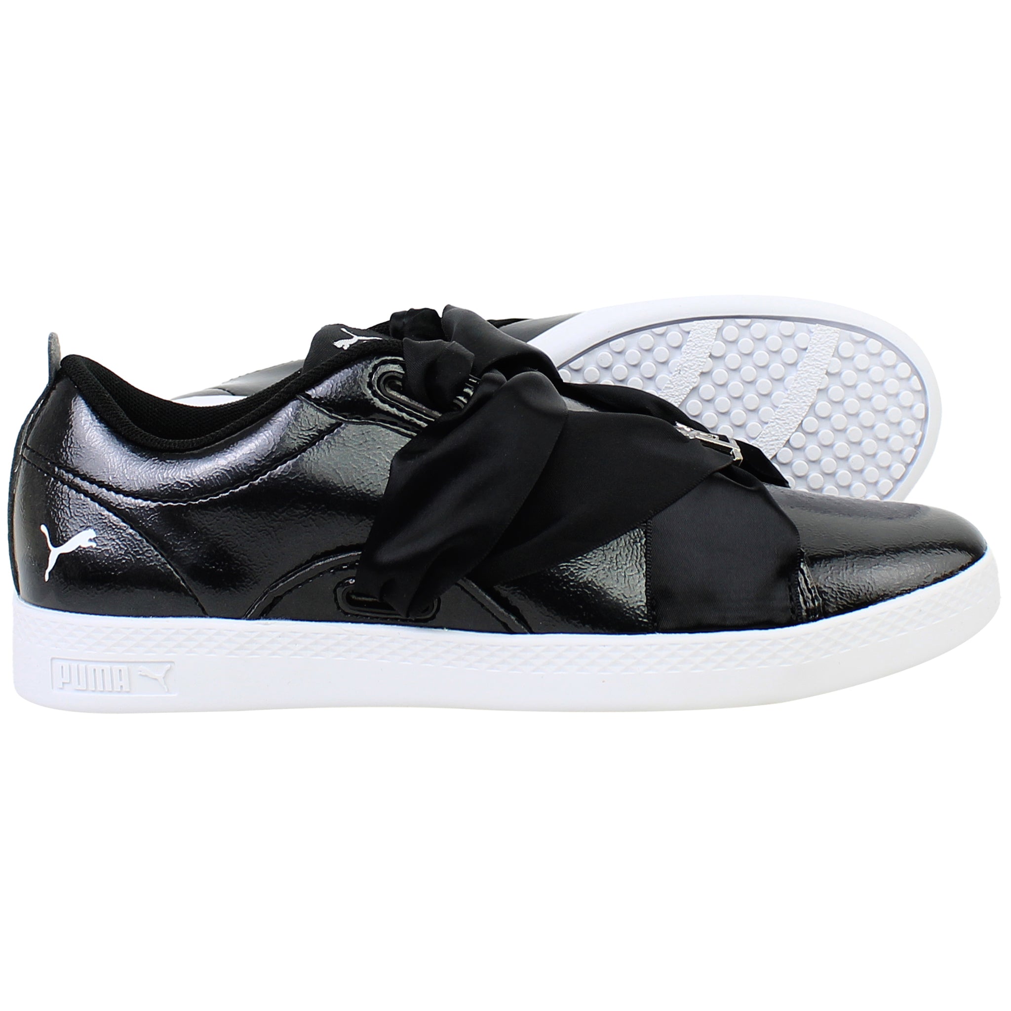 Puma Smash Buckle Womens Black Trainers