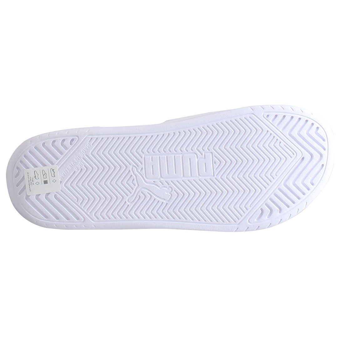 Puma Popcat Patent Womens White Sliders