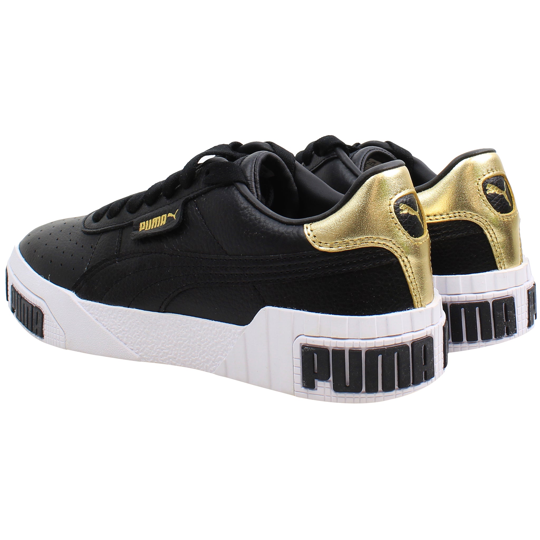 Puma Cali Bold Metallic Womens Black Trainers