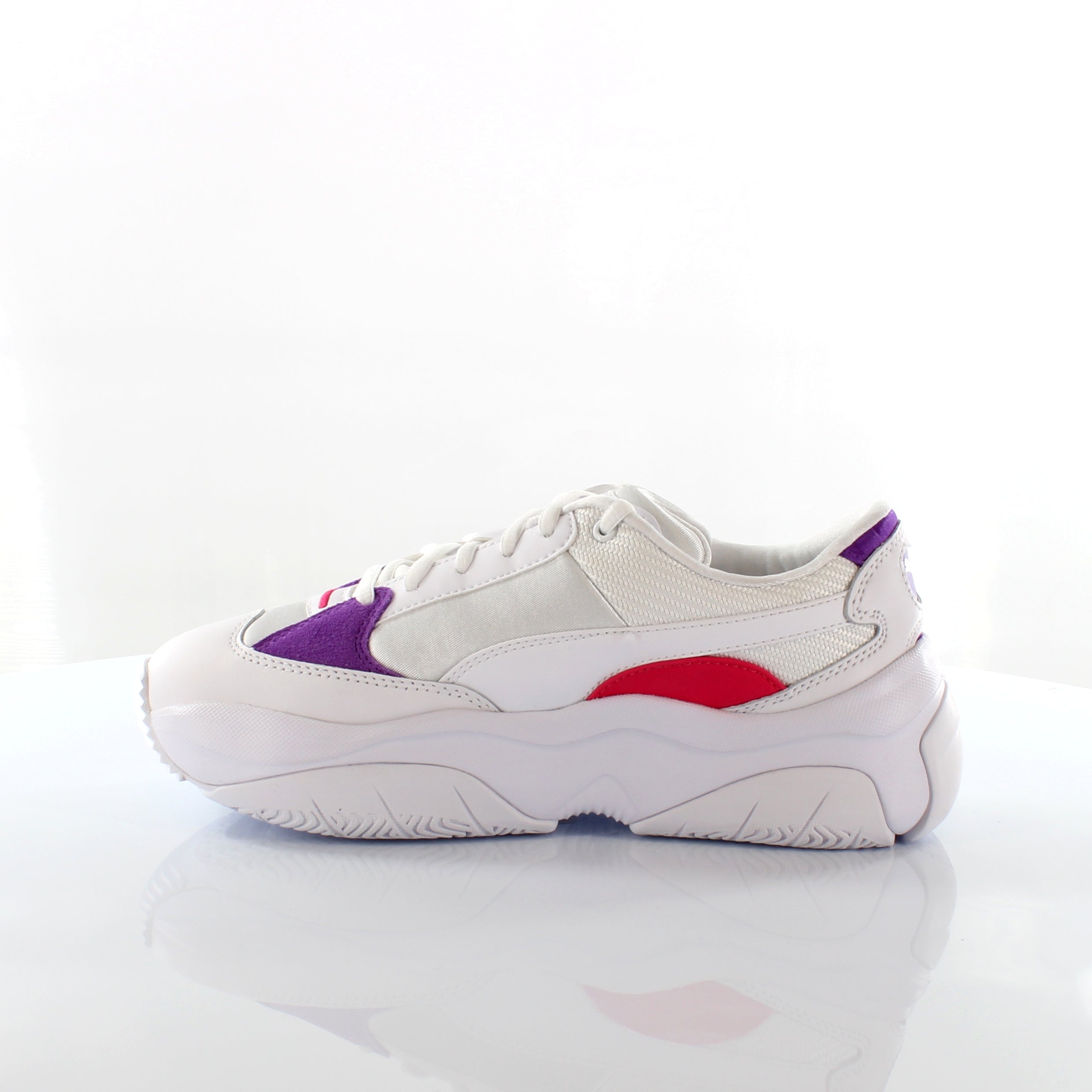 Puma Storm.Y Womens White/Purple Trainers