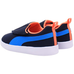 Puma Courtflex v2 Padded V Kids Navy Trainers