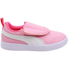 Puma Courtflex v2 Padded V Kids Pink Trainers