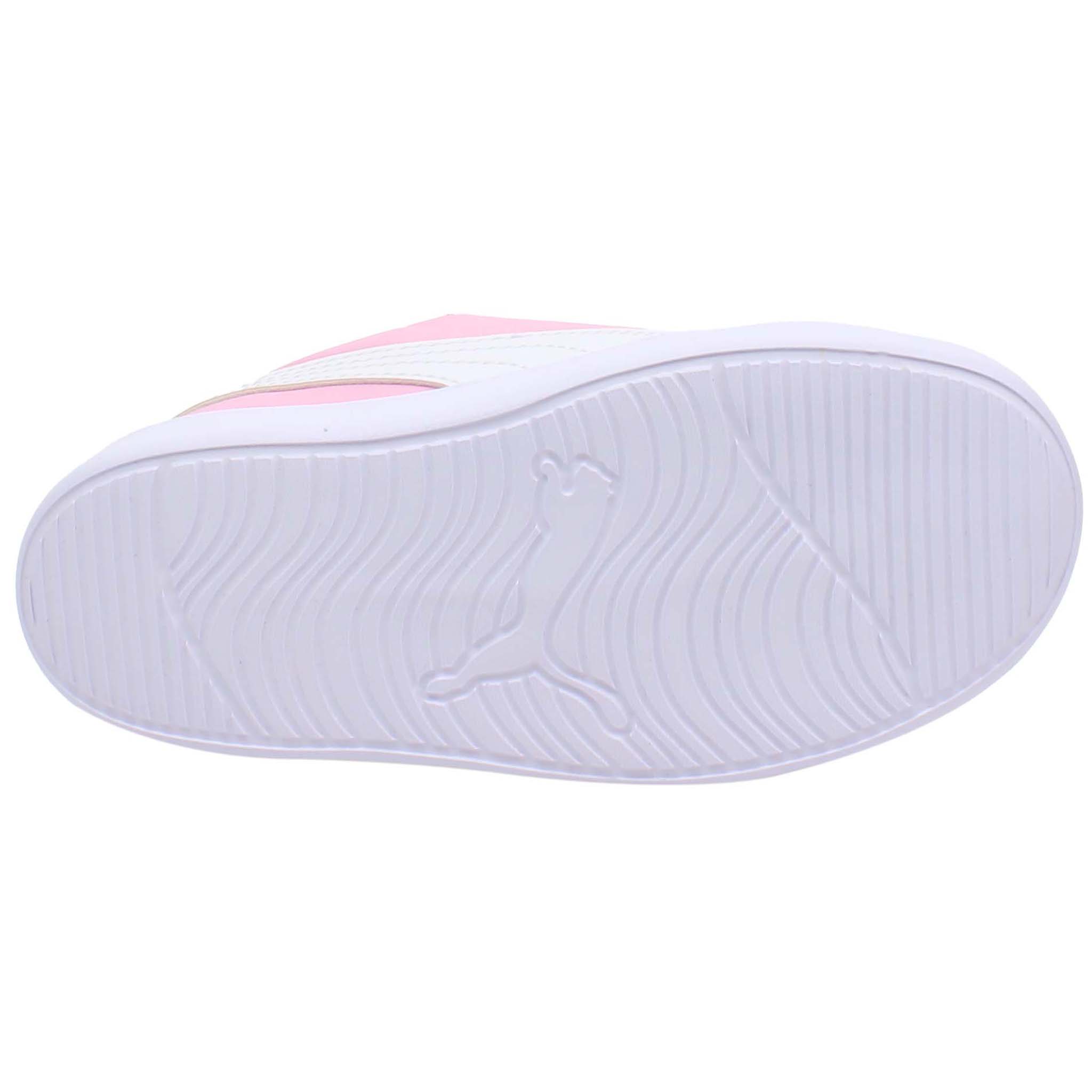 Puma Courtflex v2 Padded V Kids Pink Trainers