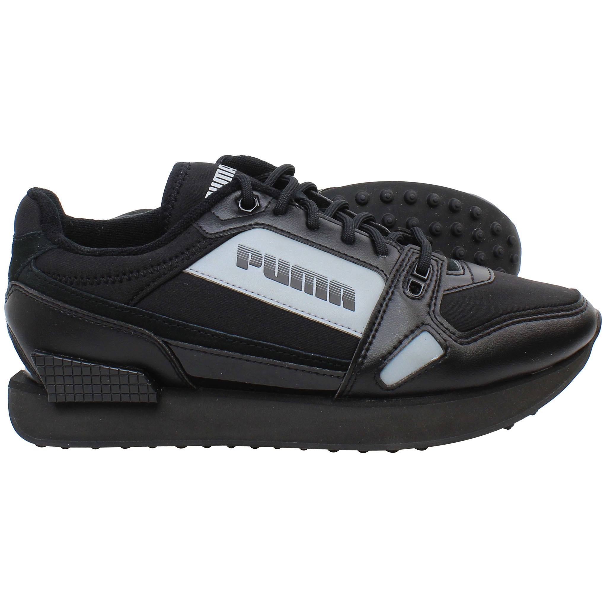 Puma Mile Rider Bright Peaks Mens Black Trainers