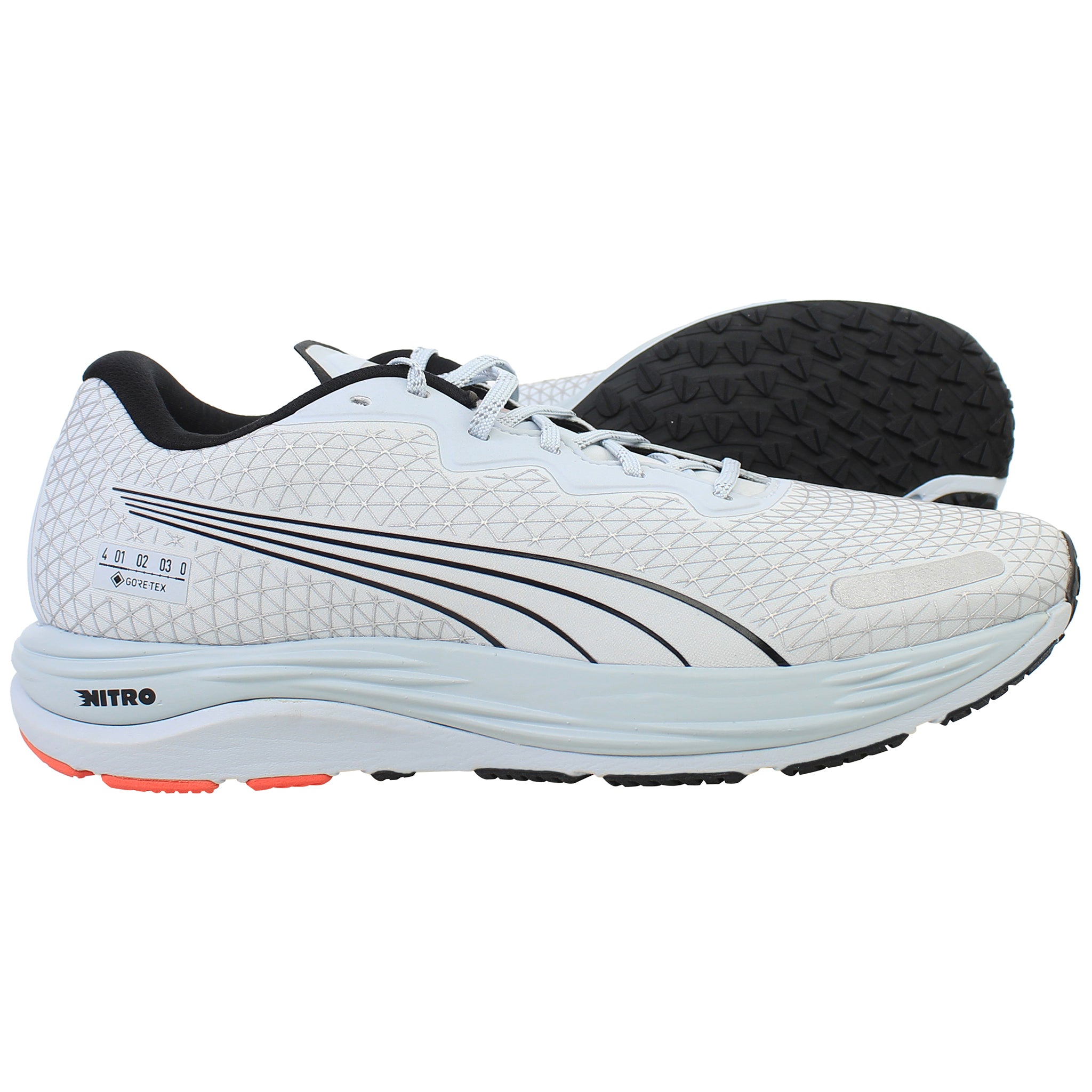 Puma Velocity Nitro 2 Gore-Tex Mens Grey Running Shoes