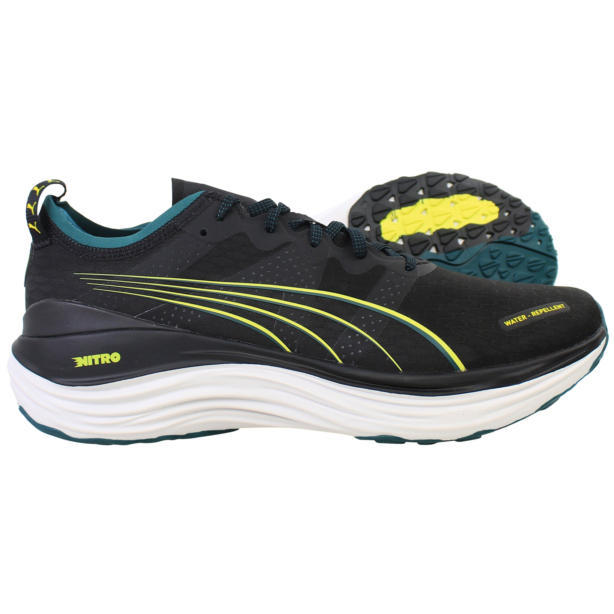 Puma ForeverRun Nitro WTR Mens Black Running Shoes