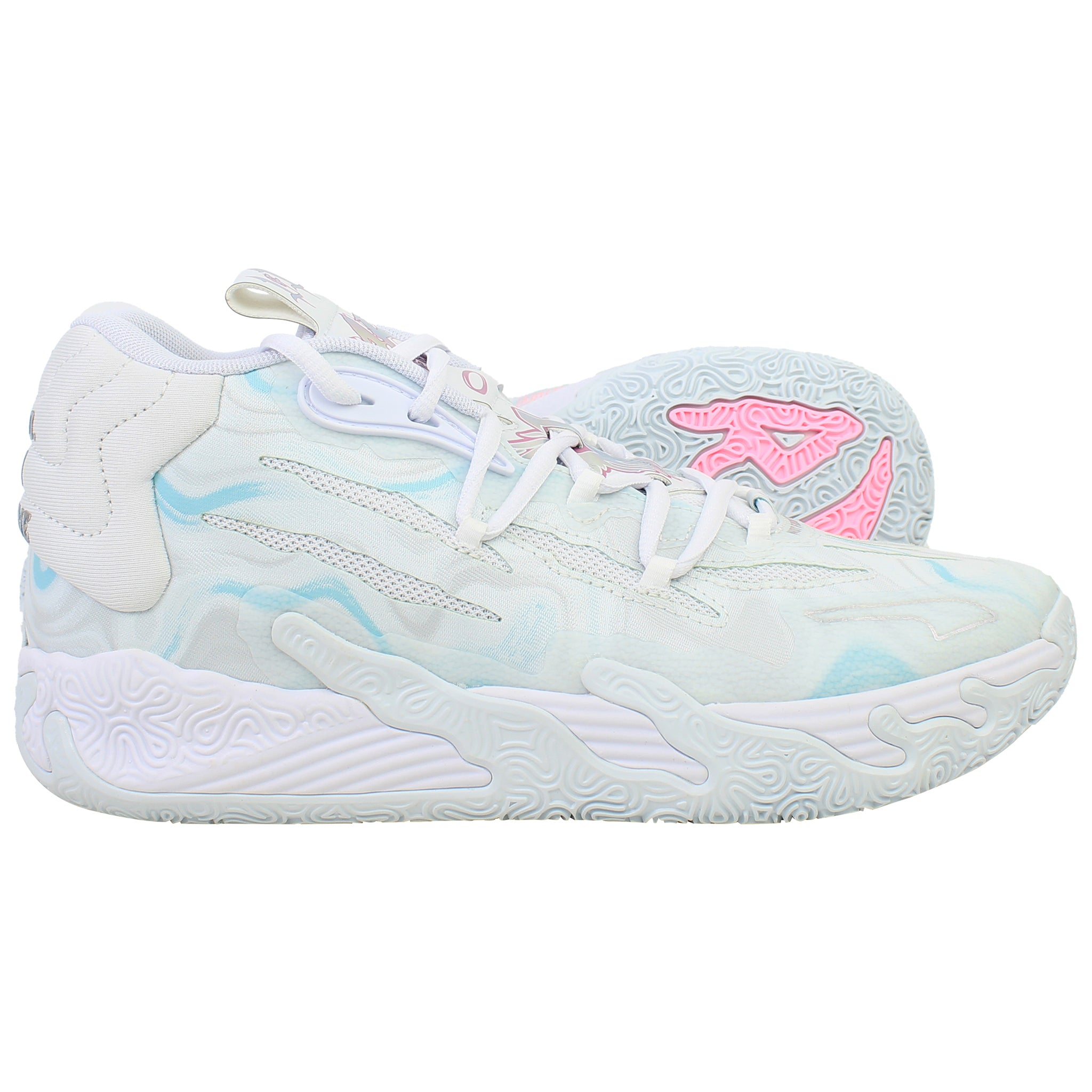 Puma MB.03 Iridescent Mens White Basketball Shoes