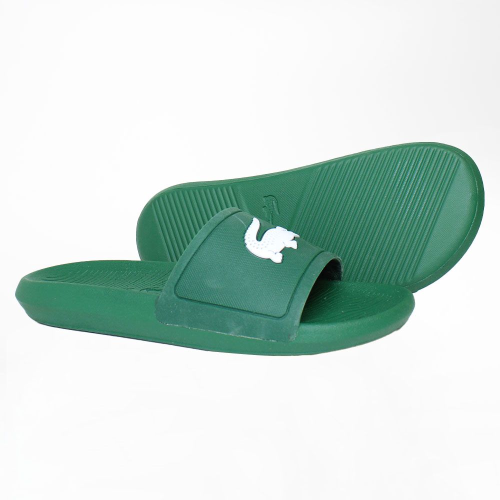 Lacoste Croco Slide 119 1 Mens Green Sliders DIRTY