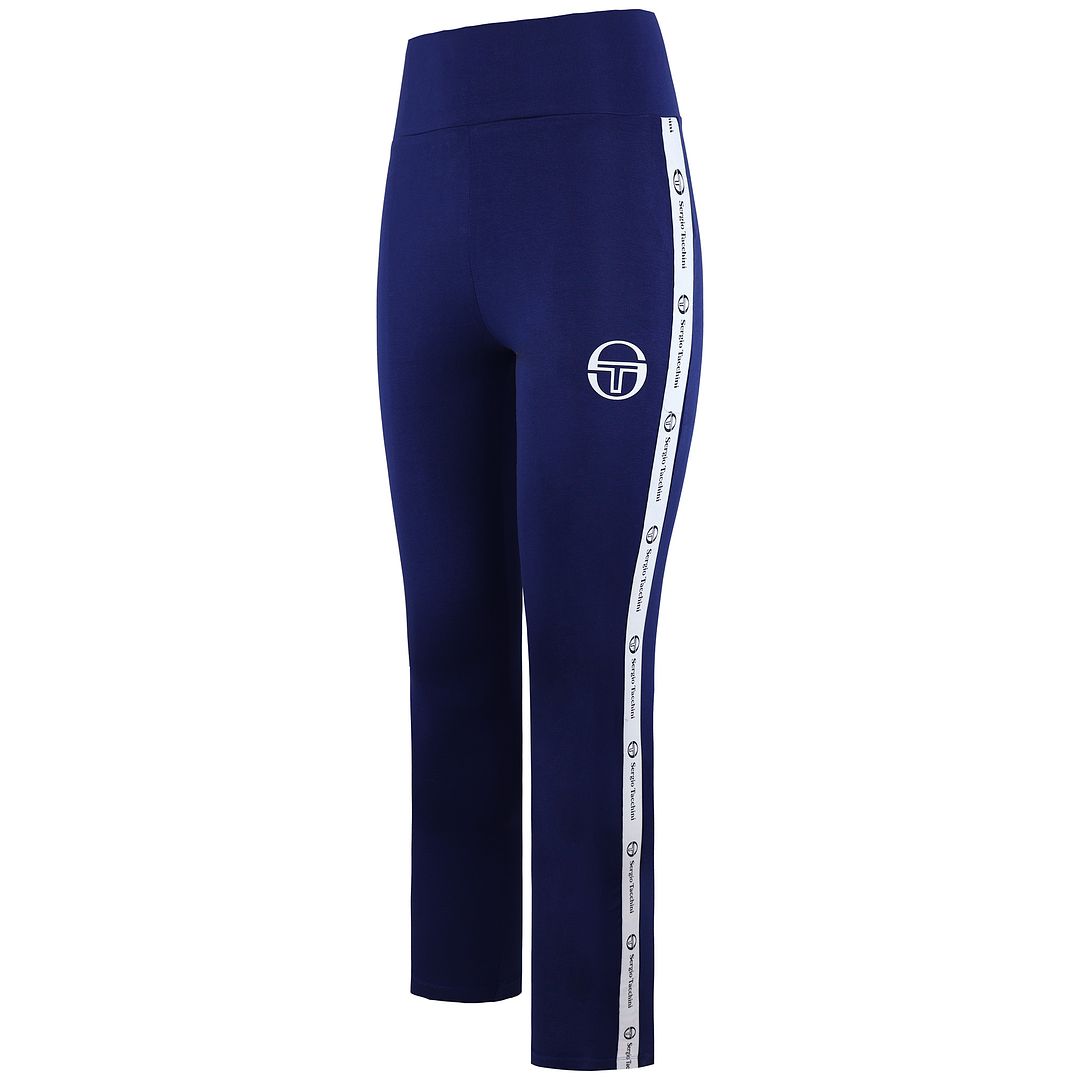 Sergio Tacchini Jola Leggings Womens Taped Casual Gym Pants 38079 214