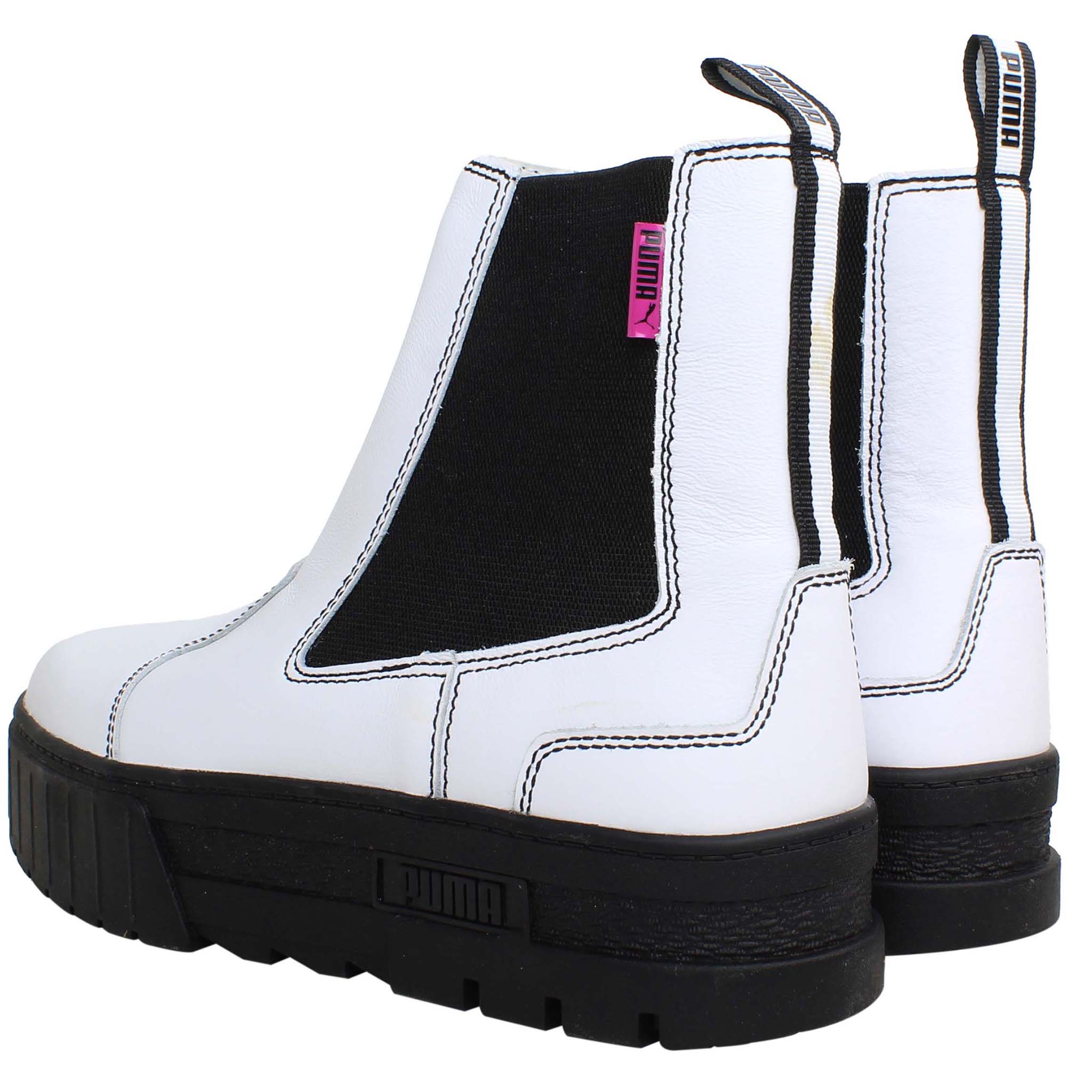 Puma Mayze Chelsea Pop Womens White Boots