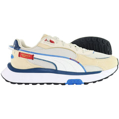 Puma Wild Rider Displaced Mens Beige Trainers