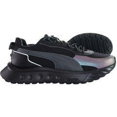 Puma Wild Rider Grip LS Kids Black Trainers