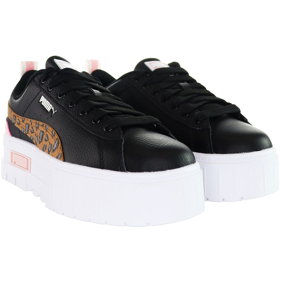 Puma Mayze Wild Kids Black Trainers