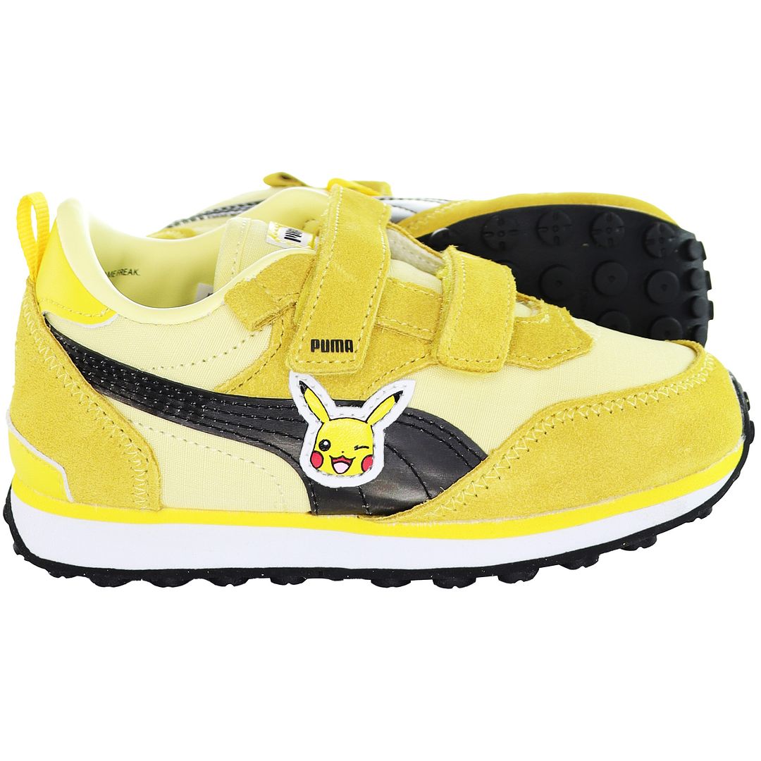 Puma Pokemon x Rider FV Kids Yellow Trainers