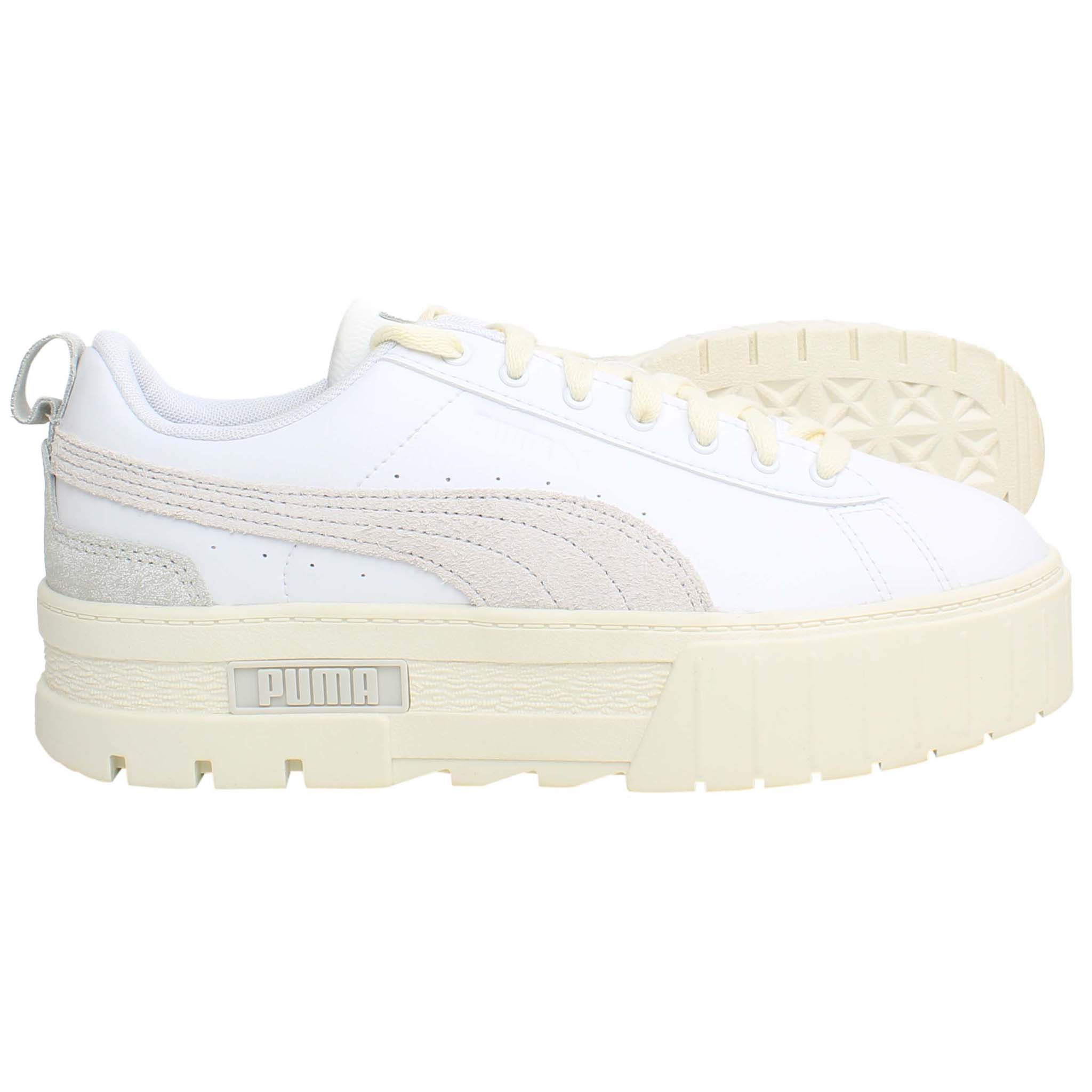 Puma Mayze Thrifted Womens White Trainers