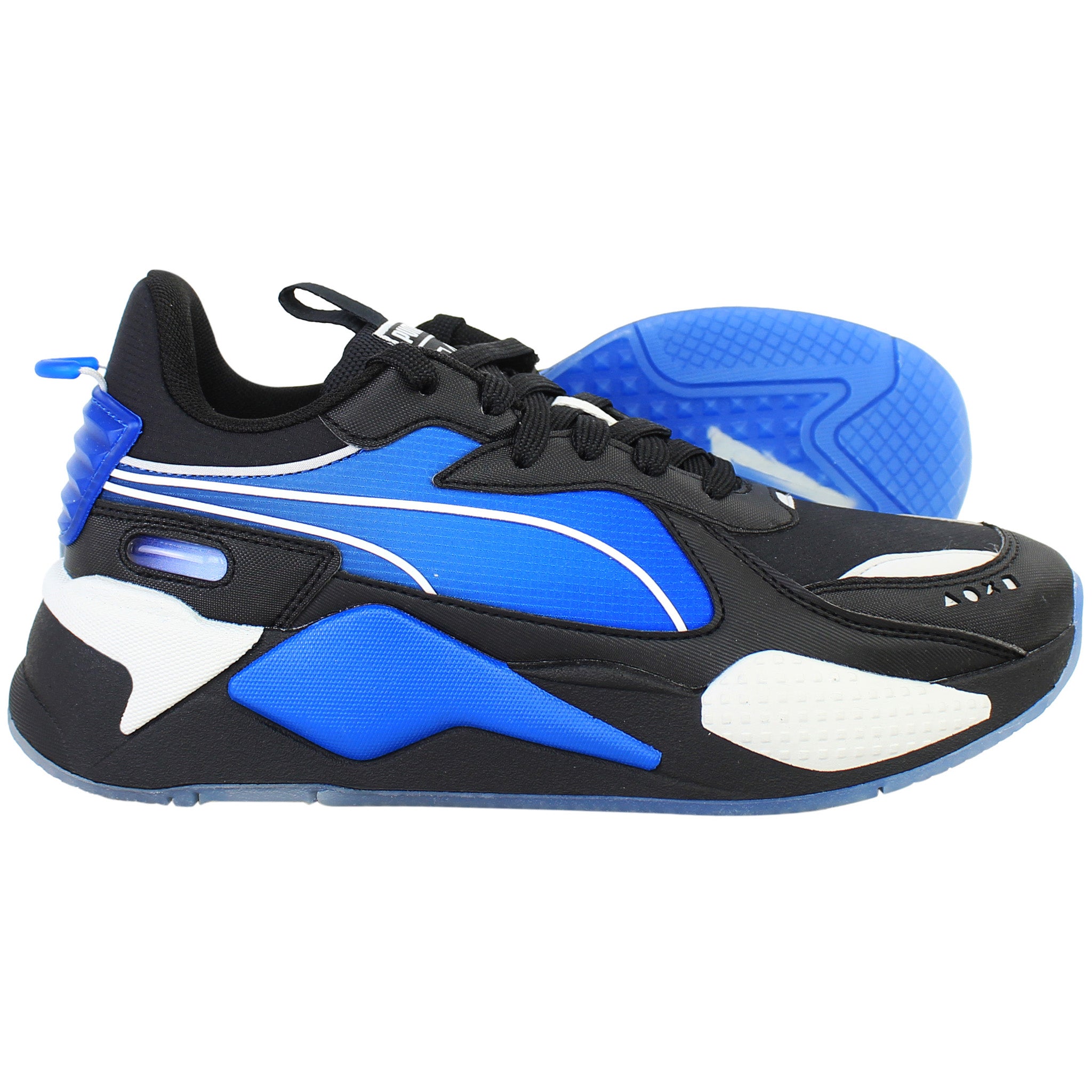 Puma RS-X Playstation Kids Black/Blue Trainers