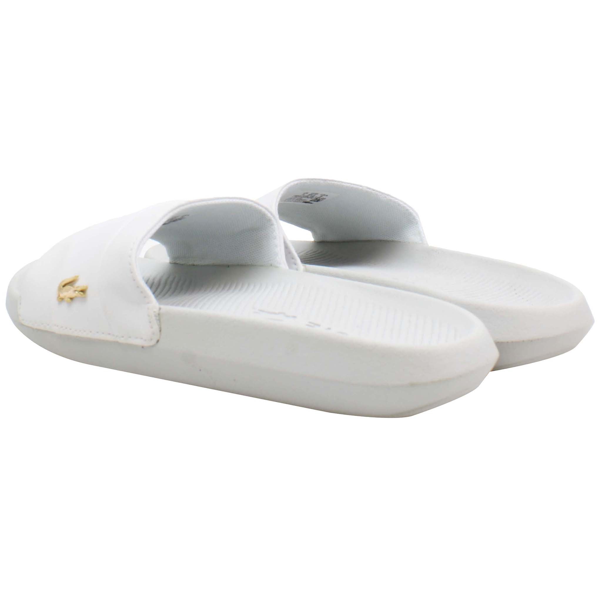 Lacoste Croco Slide 120 3 Womens White Sliders