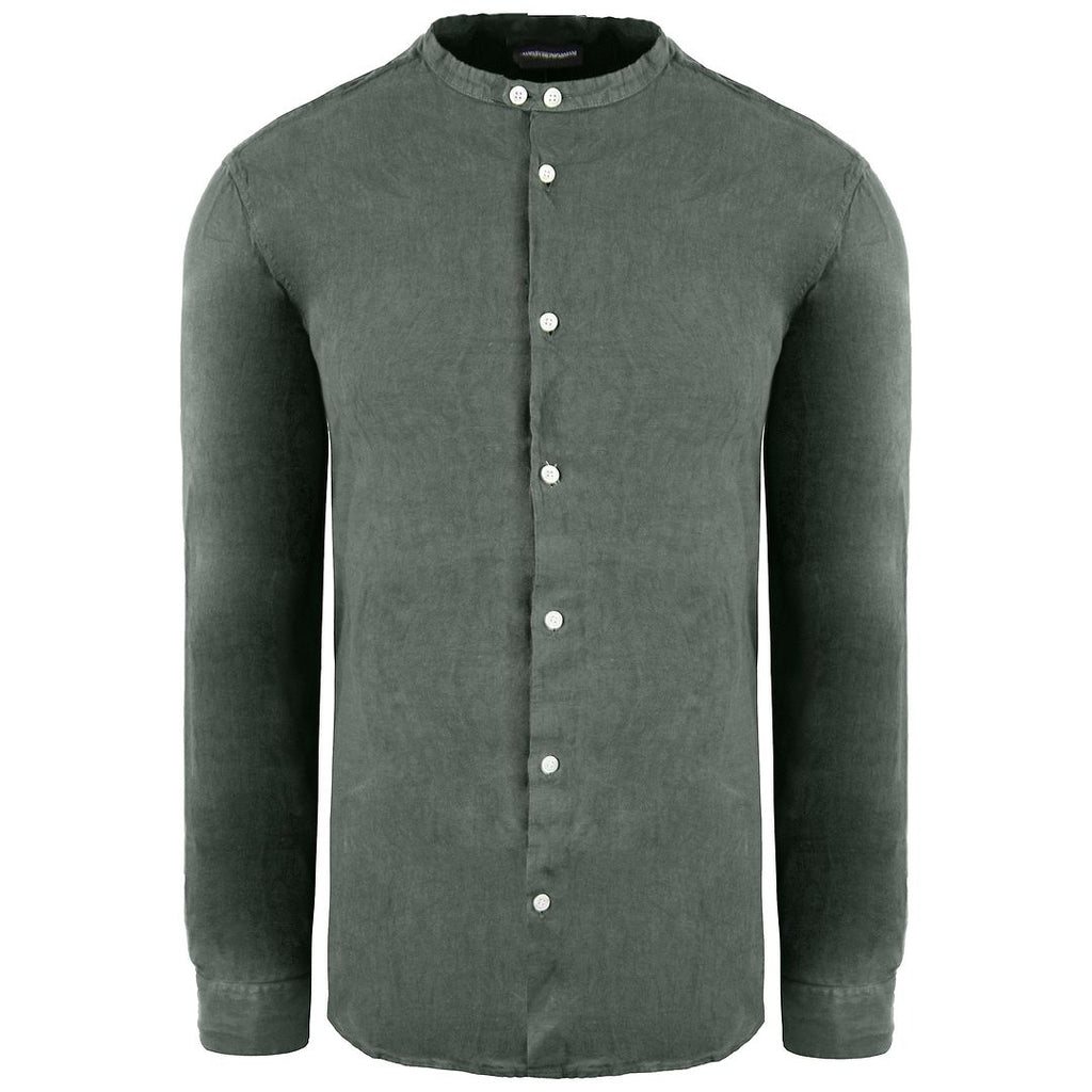 Emporio Armani Regular Fit Mens Dark Green Shirt