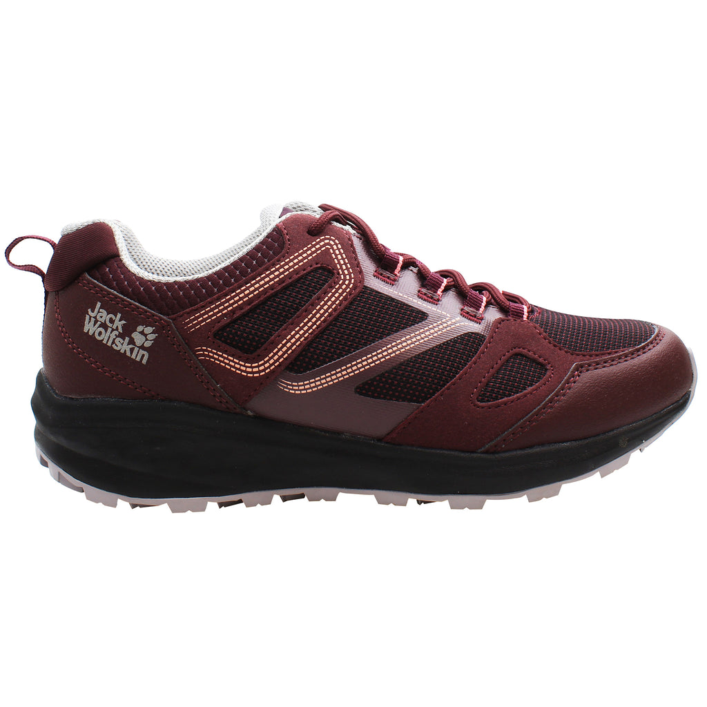 Jack Wolfskin South Striker Low Womens Burgundy Shoes