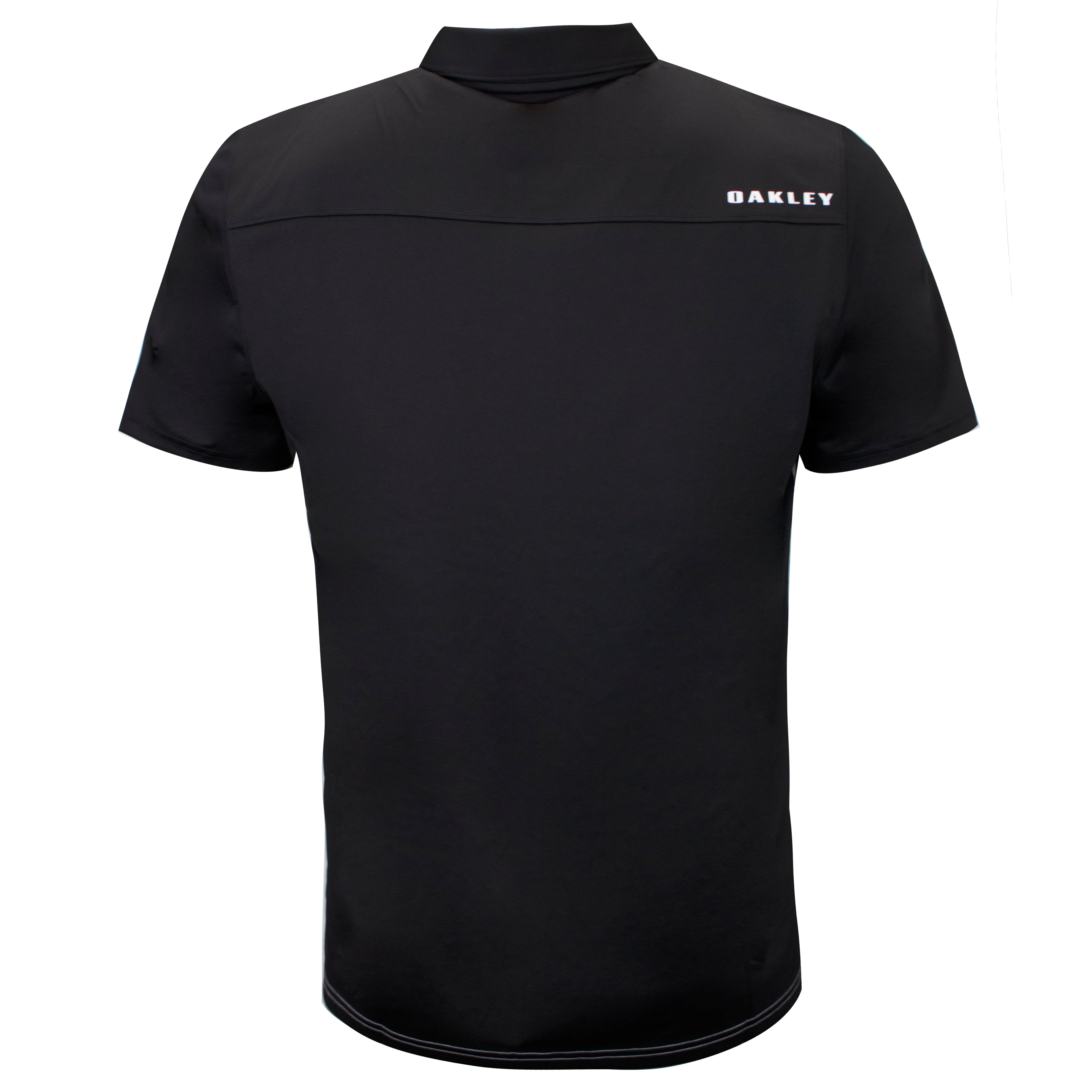 Oakley Colourblock Mens Black/Grey Golf Polo Shirt