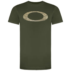 Oakley Ellipse Line Mens Green T-Shirt