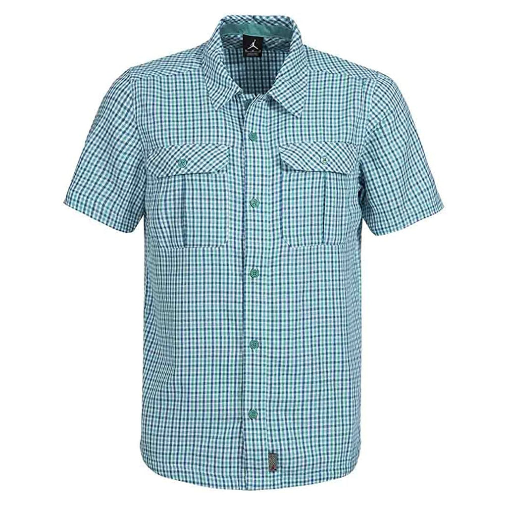 Nike Air Jordan Mens Blue Woven Shirt