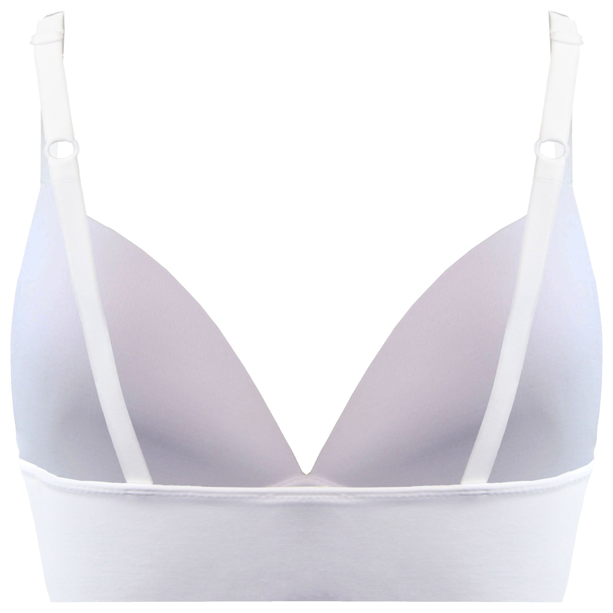 Adidas Slim Fit Womens White Triangle Bra