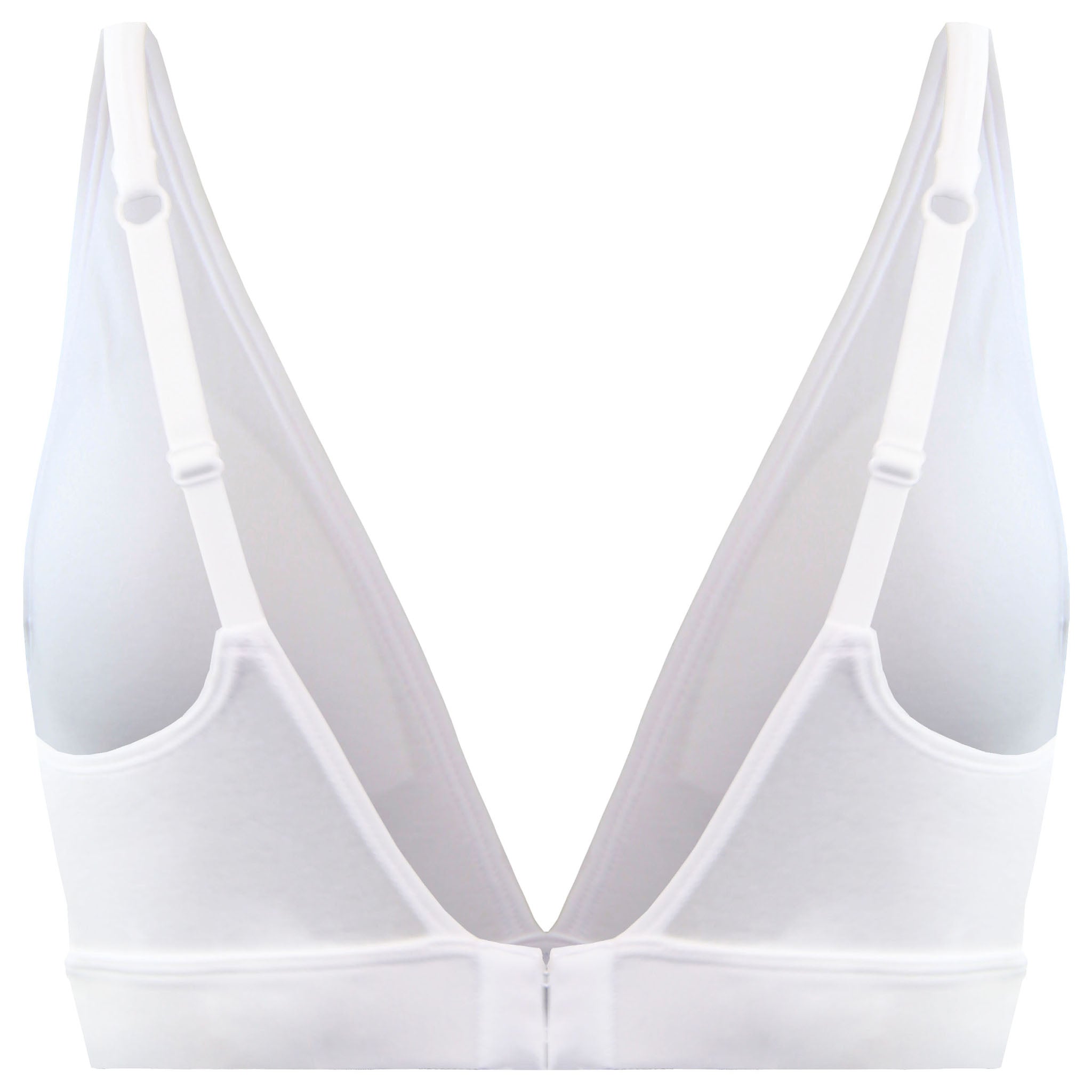 Adidas Unlined Womens White Triangle Bra